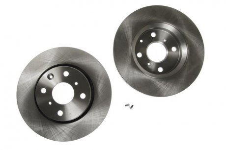 Комплект тормозных дисков (цена за штуку, комплект 2 шт.) передние левая/правая CITROEN C1, C1 II; PEUGEOT 107, 108; TOYOTA AYGO 1.0/1.2/1.4D 06.05- Delphi BG3976 (фото 1)