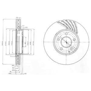 Фото автозапчастини гальмівний диск Delphi BG4029