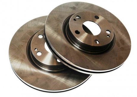 Комплект тормозных дисков (цена за штуку, комплект 2 шт.) передние левая/правая TOYOTA AURIS, AVENSIS, COROLLA VERSO 1.6-2.2D 04.04-09.12 Delphi BG4113 (фото 1)
