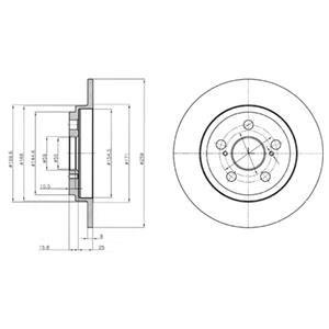 Гальмівні(тормозні) диски Delphi BG4272