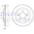 Фото автозапчасти комплект тормозных дисков (цена за шт, продажа кратно 2 шт) задние левая/правая HYUNDAI I30; KIA CEE'D, PRO CEE'D 1.0-2.0D 12.06- Delphi BG4749C (фото 1)