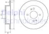Фото автозапчастини комплект гальмівних дисків (ціна за штуку комплект 2 шт.) задні лівий/правий HYUNDAI I10 II, I10 III 1.0/1.0LPG/1.2 08.13- Delphi BG4917C (фото 1)