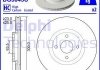 Комплект тормозных дисков (цена за штуку, комплект 2 шт.) передние левая/правая FORD ECOSPORT 1.0/1.5D 10.13- Delphi BG5043C (фото 2)