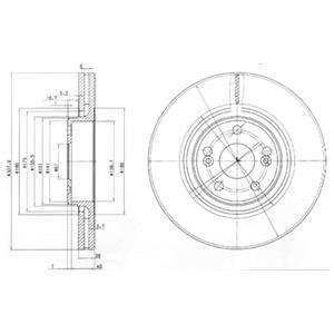 Гальмівні(тормозні) диски Delphi BG9016 (фото 1)