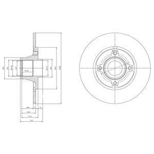 Фото автозапчасти brake disk with bearing Delphi BG9033RSC