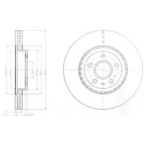 Гальмівні(тормозні) диски Delphi BG9068 (фото 1)