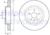 Фото автозапчастини гальмівний диск задній лівий/правий TESLA MODEL S Electric 09.12- Delphi BG9221C (фото 1)