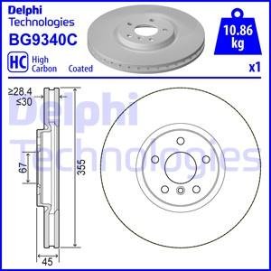 Гальмівний диск передній лівий/правий MINI (F56), (F57), CLUBMAN (F54), COUNTRYMAN (F60) 2.0 03.15- Delphi BG9340C (фото 1)