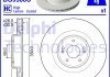 Фото автозапчастини гальмівний диск передній лівий/правий KIA STINGER 3.3 06.17- Delphi BG9388C (фото 1)