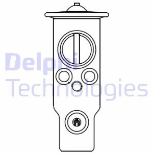 Розширювальний клапан, дросельна заслінка кондиціонер LAND ROVER DISCOVERY V, RANGE ROVER IV, RANGE ROVER SPORT II 2.0-5.0 08.12- Delphi CB1015V