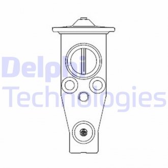 Розширювальний клапан кондиціонера MAZDA 3, 6, CX-5 1.5-2.5 11.11- Delphi CB1017V