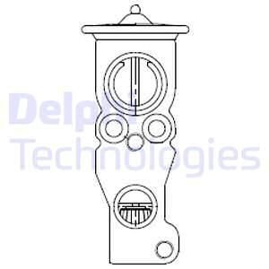 Розширювальний клапан, дросельна заслінка кондиціонер PEUGEOT 308 II 1.2-2.0D 09.13-06.21 Delphi CB1018V