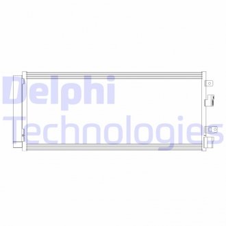 Конденсатор кондиционера (с осушителем) OPEL CORSA E 1.0-1.6 09.14- Delphi CF20381 (фото 1)