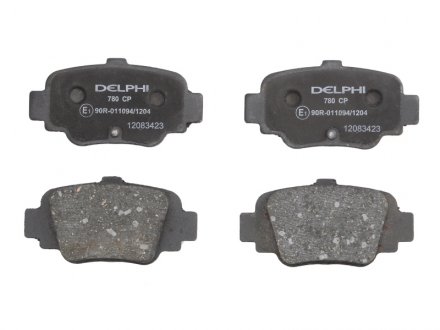 Комплект гальмівних колодок задніх NISSAN MICRA II 1.0-1.5D 08.92-02.03 Delphi LP0780