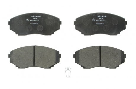 Комплект гальмівних колодок спереду MAZDA E, MPV I, MPV II 2.0-3.0 11.88-12.06 Delphi LP1095
