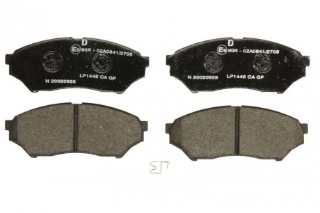 Комплект тормозных колодок передний MITSUBISHI PAJERO PININ I 1.8/2.0 10.99-06.07 Delphi LP1448 (фото 1)