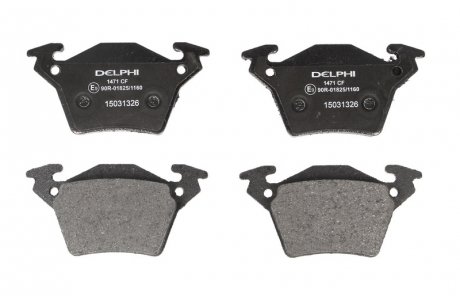 Комплект тормозных колодок задних MERCEDES V (638/2), VITO (W638) 2.0-2.8 08.96-07.03 Delphi LP1471
