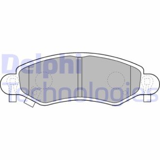 Фото автозапчасти комплект тормозных колодок передний OPEL AGILA; SUZUKI IGNIS I, WAGON R, WAGON R+ 1.0-1.5 05.00- Delphi LP1500