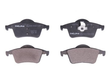 Комплект гальмівних колодок задніх VOLVO S60 I, S70, S80 I, V70 I, V70 II, XC70 I 2.0-3.0 12.95-04.10 Delphi LP1504 (фото 1)