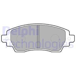 Комплект тормозных колодок передний TOYOTA COROLLA, PICNIC 1.4-2.0D 05.96-01.02 Delphi LP1560