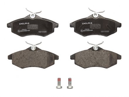 Комплект тормозных колодок передний CITROEN C2, C2 ENTERPRISE, C3 I, C3 PLURIEL 1.1-1.6 02.02- Delphi LP1716