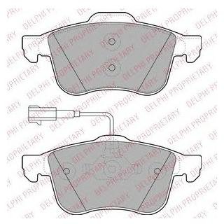 Фото автозапчастини комплект гальмівних колодок передн. ALFA ROMEO 159, BRERA, SPIDER 1.8-2.4D 06.05-11.11 Delphi LP1959