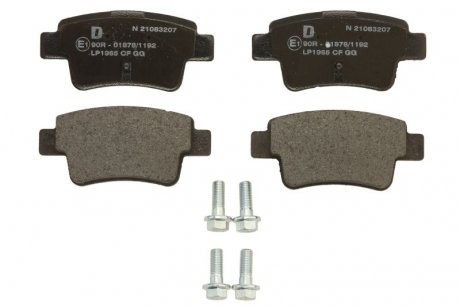 Комплект тормозных колодок задних ABARTH GRANDE PUNTO; FIAT GRANDE PUNTO; OPEL CORSA D 1.0-1.9D 10.05- Delphi LP1965 (фото 1)