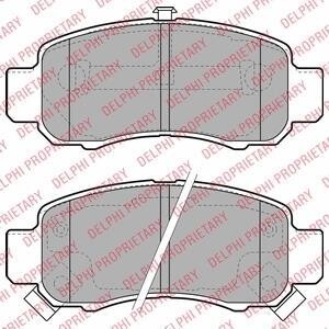 Фото автозапчастини гальмівні колодки, дискове гальмо (набір) Delphi LP1973