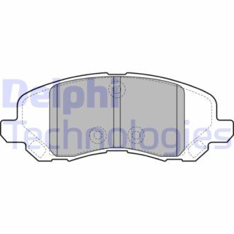 Гальмівні колодки, дискове гальмо (набір) Delphi LP2038