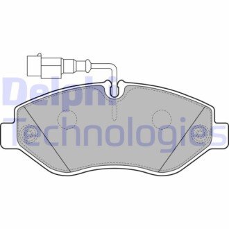 Фото автозапчасти комплект тормозных колодок передний NISSAN CABSTAR, NT400 CABSTAR; Renault MAXITY 2.5D/3.0D 09.06- Delphi LP2043