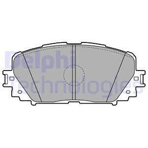 Фото автозапчасти комплект тормозных колодок передний TOYOTA RACTIS, VERSO S, YARIS 1.0-1.8 08.05- Delphi LP2123