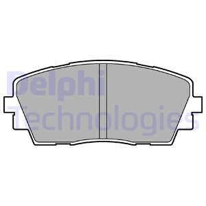 Комплект гальмівних колодок спереду KIA PICANTO II 1.0/1.0LPG/1.2 05.11-03.17 Delphi LP2296 (фото 1)