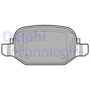Комплект гальмівних колодок задніх FIAT 500L 1.3D-1.6D 09.12- Delphi LP2475