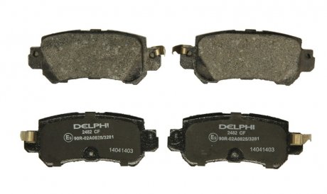 Комплект гальмівних колодок задніх MAZDA CX-3, CX-5 1.5D/2.0/2.2D 11.11- Delphi LP2482