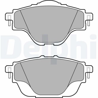 Фото автозапчасти комплект тормозных колодок задних DS DS 4 II, DS 7, DS 9; CITROEN C4 GRAND PICASSO II, C4 PICASSO II, C4 SPACETOURER, C5 AIRCROSS, C5 X, GRAND C4 SPACETOURER; OPEL ASTRA левый 1.2-2.0D 02.13- Delphi LP2509