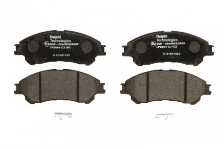 Комплект тормозных колодок передний FORD USA F-150; SUZUKI S-CROSS, SX4 S-CROSS, VITARA 1.0-4.9 09.86- Delphi LP2664 (фото 1)