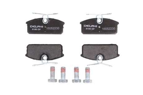 Комплект тормозных колодок задних RENAULT TWIZY Electric 04.12- Delphi LP3150 (фото 1)