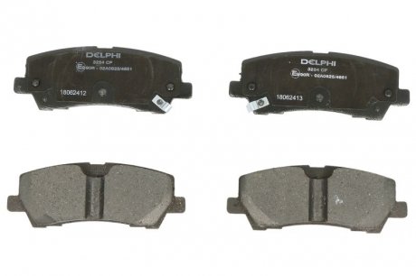 Комплект тормозных колодок задних FORD USA MUSTANG 2.3/3.7/5.0 02.14- Delphi LP3254