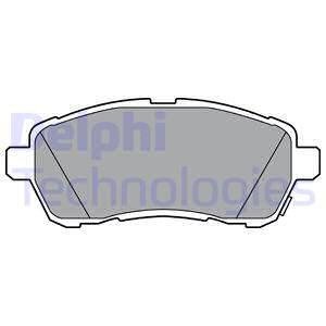 Комплект гальмівних колодок спереду FORD FIESTA VI; SUZUKI BALENO, SWIFT IV, SWIFT V 1.0-1.6D 02.10- Delphi LP3364