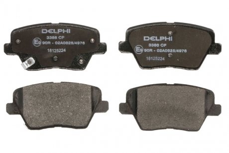 Комплект тормозных колодок задних HYUNDAI I30; KIA CEED, PROCEED, XCEED 1.0-1.6DH 11.16- Delphi LP3386