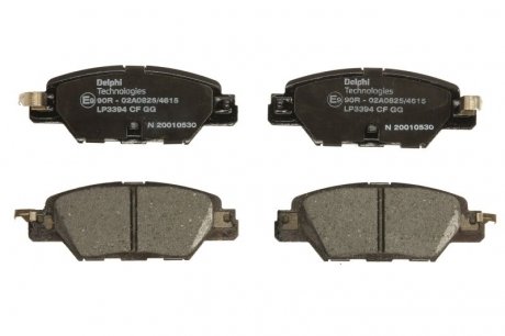 Комплект тормозных колодок задних MAZDA CX-5 2.0/2.2D/2.5 11.11- Delphi LP3394