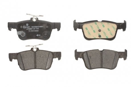 Комплект тормозных колодок задних FORD FOCUS IV; FORD USA FUSION 1.0-2.0D 09.12- Delphi LP3607 (фото 1)