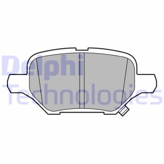 Фото автозапчасти комплект тормозных колодок задних CHEVROLET TRAX; OPEL MOKKA / MOKKA X 1.4-1.8 06.12- Delphi LP3611 (фото 1)