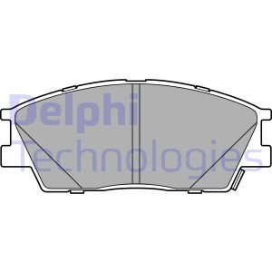 Комплект гальмівних колодок передня (без аксесуарів; з демпфером) KIA SOUL III 1.6/2.0 01.19- Delphi LP3645