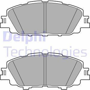 Комплект тормозных колодок передняя TOYOTA PRIUS PHV, YARIS 1.5/1.5H/1.8H 01.16- Delphi LP3647 (фото 1)