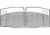 Фото автозапчасти колодки тормозные передние OPEL ASCONA B, CORSA A, KADETT, OMEGA A, REKORD E 1.0-2.3D 09.75-07.94 Delphi LP415 (фото 2)