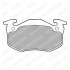 Фото автозапчасти тормозные колодки задние CITROEN SAXO, XSARA, ZX; ПЕЖО 106 II, 205 II, 206, 306, 309 I, II; RENAULT CLIO I, MEGANE I, SUPER 5 1.0i-2.0 04.85-08.05 Delphi LP699 (фото 1)