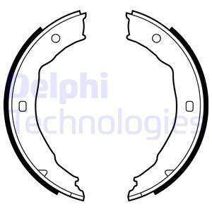 Комплект тормозных колодок задних PEUGEOT 406, 607 1.6-3.0 11.95-07.11 Delphi LS1881 (фото 1)
