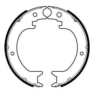 Комплект гальмівних колодок задніх MITSUBISHI PAJERO IV 3.2D/3.8 10.06- Delphi LS2082 (фото 1)
