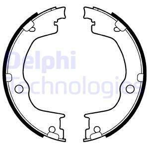 Комплект тормозных колодок задних CHEVROLET CAPTIVA, EQUINOX; OPEL ANTARA A 2.0D-3.4 04.03- Delphi LS2106 (фото 1)